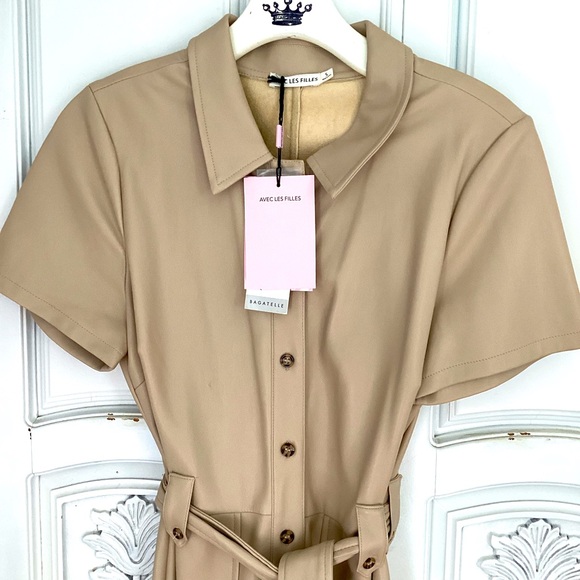 Anthropologie tan jumpsuit - Picture 4 of 6